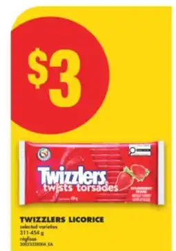 No Frills TWIZZLERS LICORICE, 311-454 G offer
