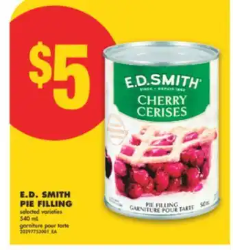 No Frills E. D. SMITH PIE FILLING, 540 mL offer