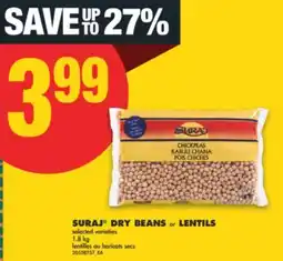 No Frills SURAJ DRY BEANS OR LENTILS, 1.8 KG offer