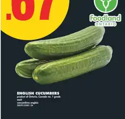 No Frills ENGLISH CUCUMBERS offer