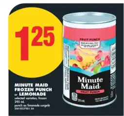 No Frills MINUTE MAID FROZEN PUNCH OR LEMONADE, 295 ML offer