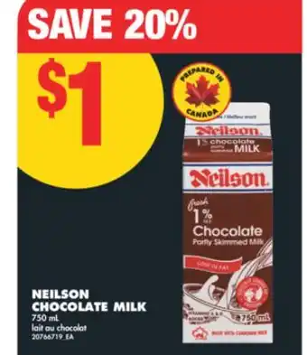 No Frills NEILSON CHOCOLATE MILK, 750 ML offer