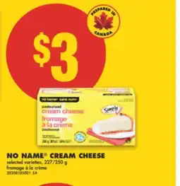 No Frills NO NAME CREAM CHEESE, 227/250 G offer