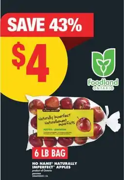 No Frills NO NAME NATURALLY IMPERFECT APPLES, 6 LB BAG offer