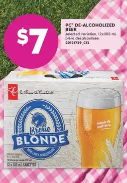 No Frills PC DE-ALCOHOLIZED BEER, 12x355 mL offer