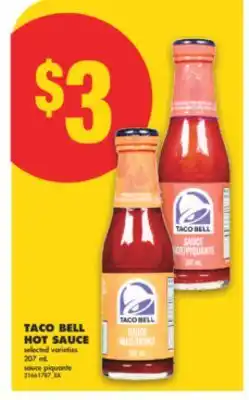 No Frills TACO BELL HOT SAUCE, 207 ML offer