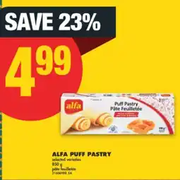 No Frills ALFA PUFF PASTRY, 850 G offer