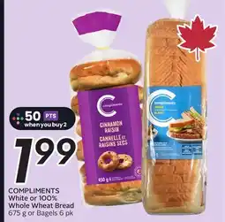 Sobeys COMPLIMENTS White or 100% Whole Wheat Bread offer