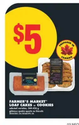 No Frills FARMER'S MARKET LOAF CAKES OR COOKIES, 344-456 G offer
