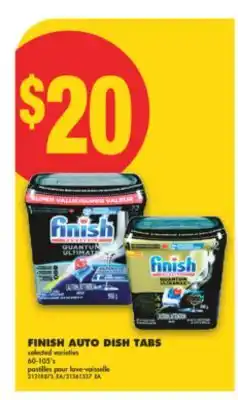 No Frills FINISH AUTO DISH TABS, 60-105' s offer