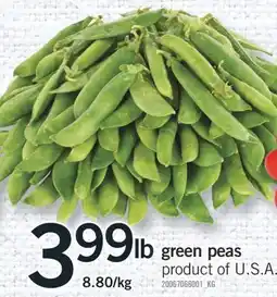Fortinos GREEN PEAS offer