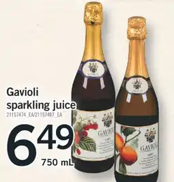 Fortinos GAVIOLI SPARKLING JUICE, 750 ML offer