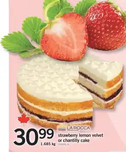 Fortinos STRAWBERRY LEMON VELVET OR CHANTILLY CAKE, 1.685kg offer