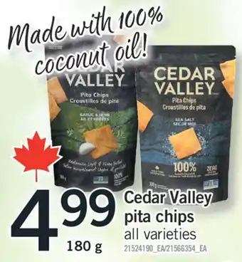 Fortinos CEDAR VALLEY PITA CHIPS, 180 G offer