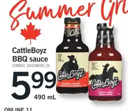 Fortinos CATTLEBOYZ BBQ SAUCE offer