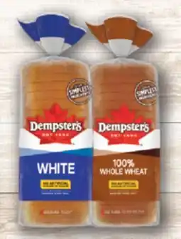 Fortinos DEMPSTER'S WHITE OR WHEAT BREAD offer