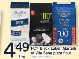 Fortinos PC BLACK LABEL, MARTELLI OR VITA SANA PIZZA, 1 KG offer