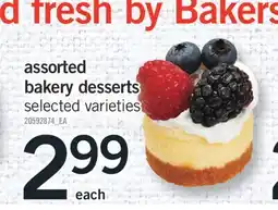 Fortinos ASSORTED BAKERY DESSERTS offer