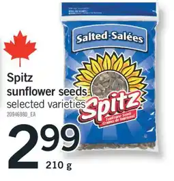 Fortinos SPITZ SUNFLOWER SEEDS, 210 G offer