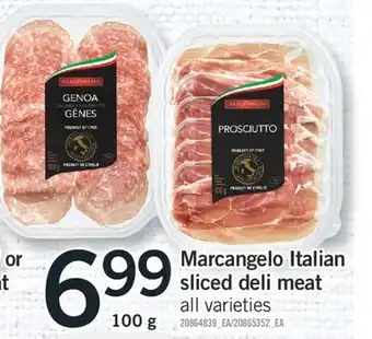 Fortinos MARCANGELO ITALIAN SLICED DELI MEAT, 100 g offer
