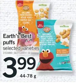Fortinos EARTH'S BEST PUFFS, 44-78 G offer