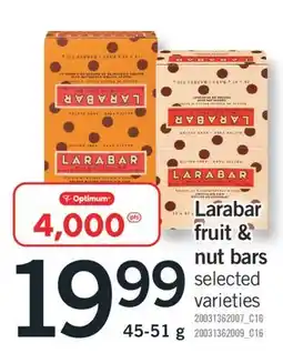 Fortinos LARABAR FRUIT & NUT BARS, 45-51g offer