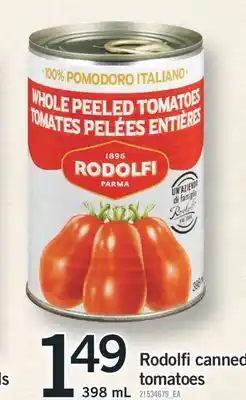 Fortinos RODOLFI CANNED TOMATOES, 398 mL offer