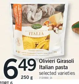 Fortinos OLIVIERI GIRASOLI ITALIAN PASTA, 250 G offer