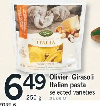 Fortinos OLIVIERI GIRASOLI ITALIAN PASTA, 250 G offer