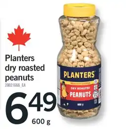 Fortinos PLANTERS DRY ROASTED PEANUTS, 600 g offer