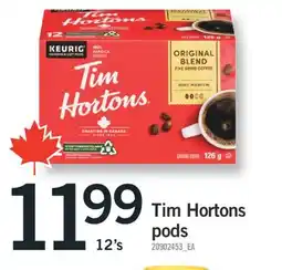 Fortinos TIM HORTONS PODS, 12'S offer