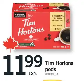 Fortinos TIM HORTONS PODS, 12'S offer
