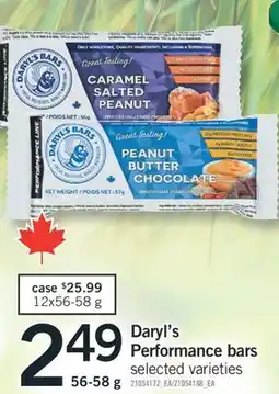 Fortinos DARYL'S PERFORMANCE BARS offer