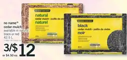 Fortinos NO NAME CEDAR MULCH, 42.5 L offer