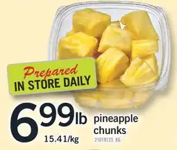 Fortinos PINEAPPLE CHUNKS offer