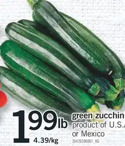 Fortinos GREEN ZUCCHINI offer