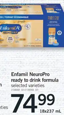 Fortinos ENFAMIL NEUROPRO READY TO DRINK FORMULA, 18x237 mL offer