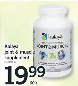 Fortinos KALAYA JOINT & MUSCLE SUPPLEMENT,60'S offer