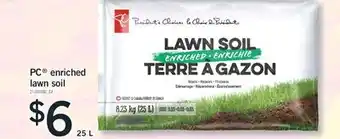 Fortinos PC ENRICHED LAWN SOIL, 25 L offer