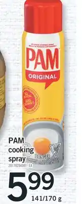 Fortinos PAM COOKING SPRAY, 141/170 g offer