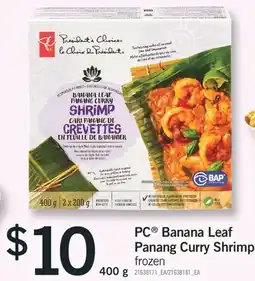 Fortinos PC BANANA LEAF PANANG CURRY SHRIMP, 400 g offer