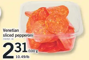 Fortinos VENETIAN SLICED PEPPERONI offer