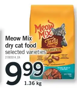 Fortinos MEOW MIX DRY FOOD CAT offer