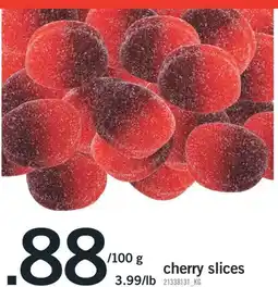 Fortinos CHERRY SLICES offer