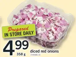 Fortinos DICED RED ONIONS, 358 g offer