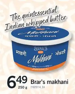 Fortinos BRAR'S MAKHANI, 250 g offer