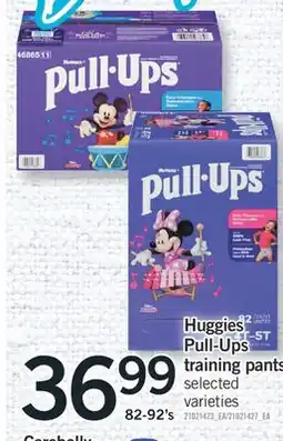 Fortinos HUGGIES PULL-UPS TRAINING PANTS, 82-92'S offer