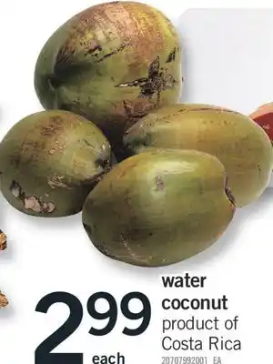 Fortinos WATER COCONUT offer