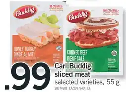 Fortinos CARL BUDDIG SLICED MEAT, 55 G offer