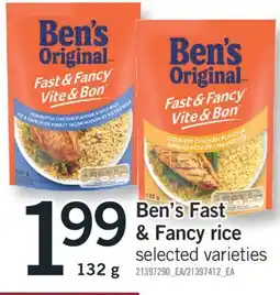 Fortinos BEN'S FAST & FANCY RICE, 132g offer